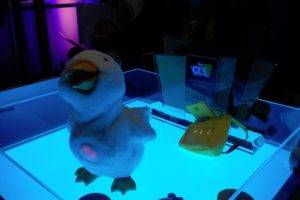 Aflac duck robot at CES 2018